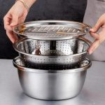 3 In 1 Vegetable Cutter with Drain Basket - Image 4
