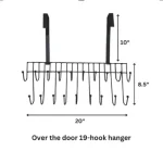 Over The Door 19-Hook Hanger - Image 2
